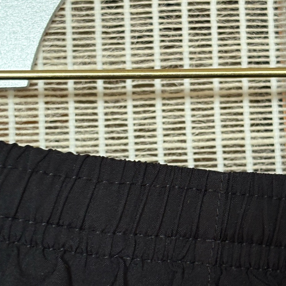 Nike Black Athletic Shorts with White Trim - Picture 3 of 7